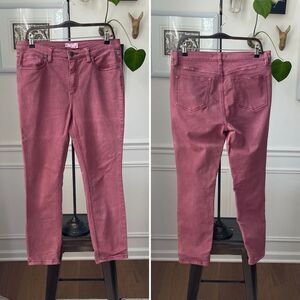 Free People High Rise Muted Red Jeans 30 x 27